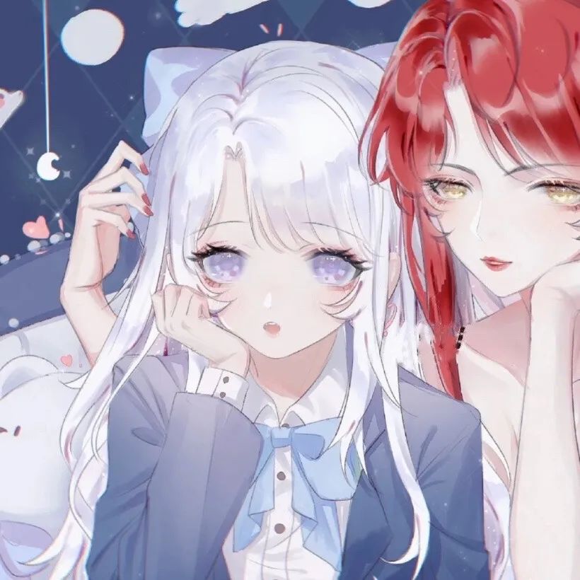 古风动漫闺蜜头像|我把风写在诗里,这字里行间也都是你