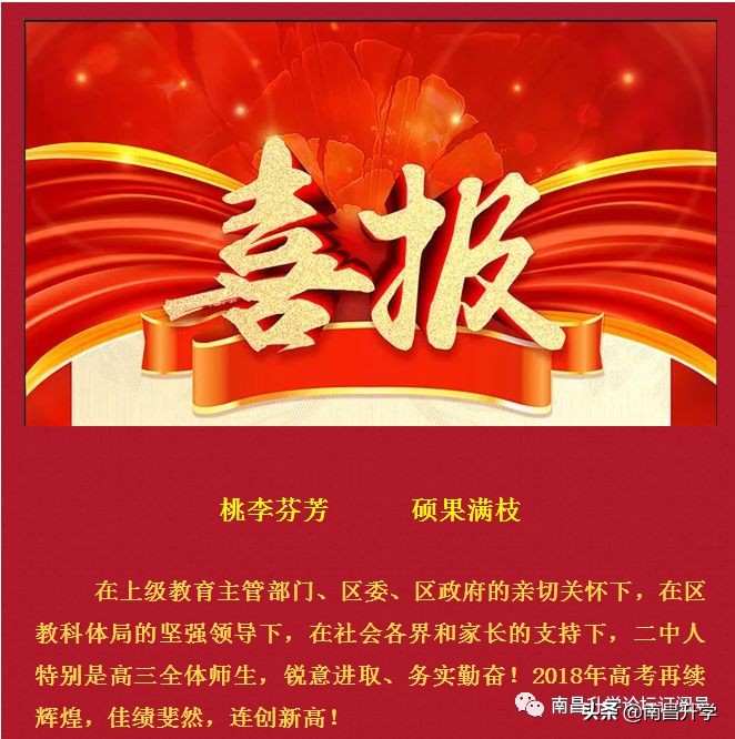 南昌市新建二中近三年高考成绩，哪一年最强？请看数据