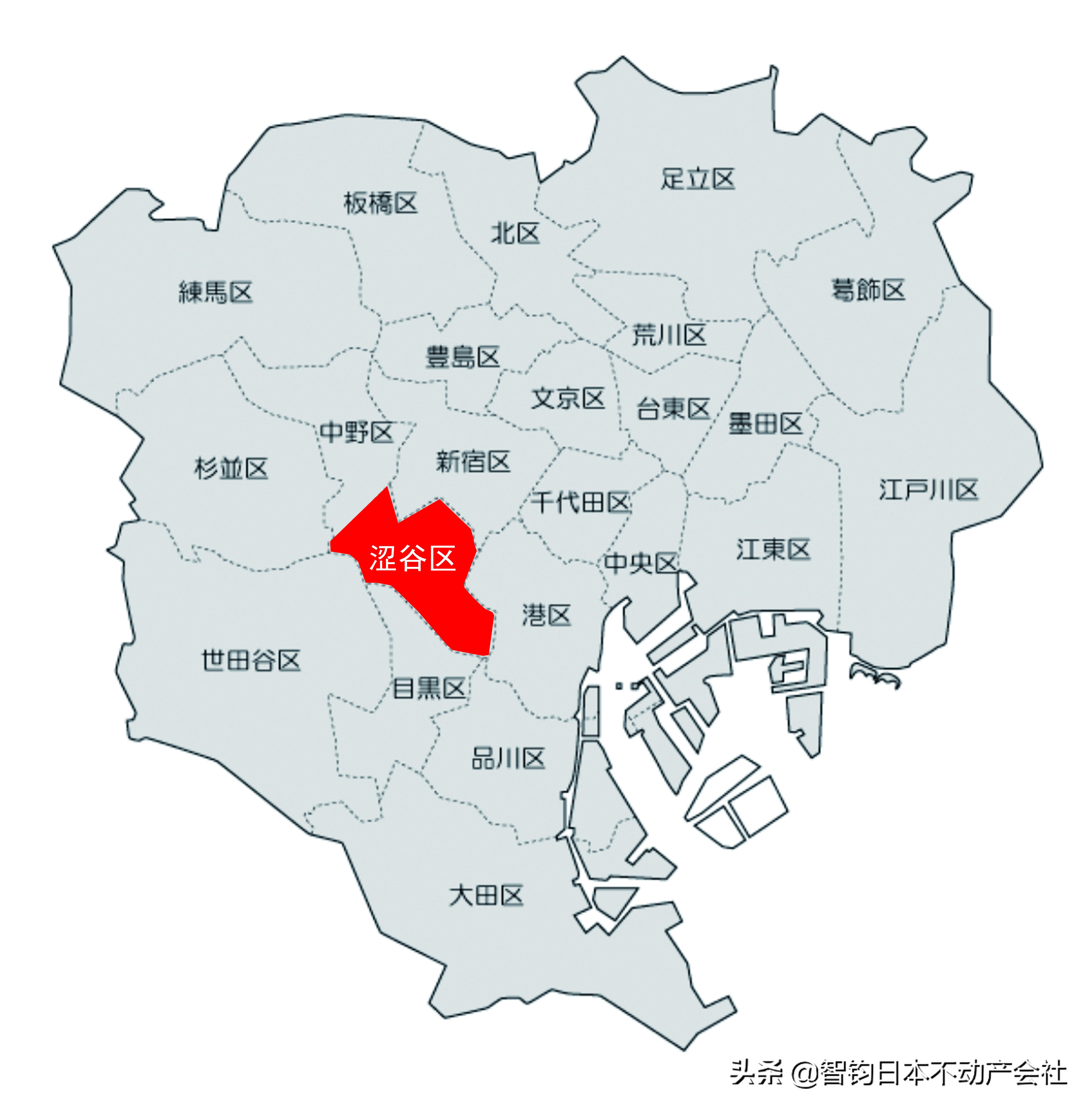 日本東京23 東京澀谷區地價介紹東京大尾谷 天天看點