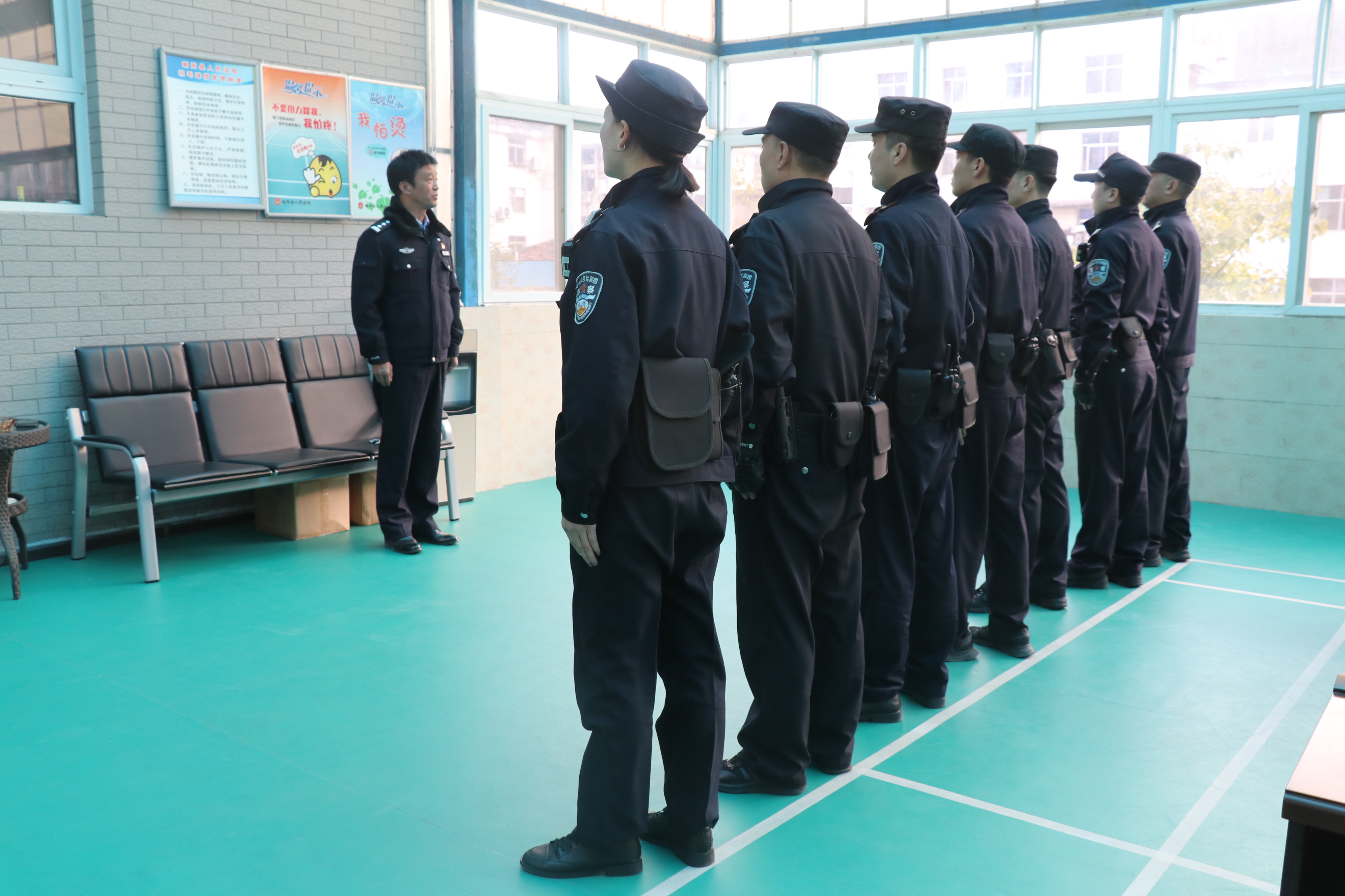 略阳法院司法警察大队圆满完成实战化训练考核