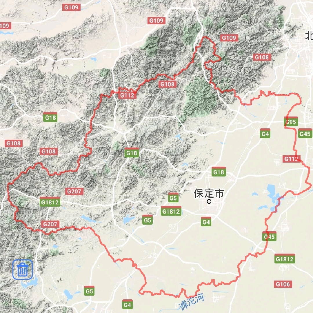 涞源县地图（北省保定市建成区地区面积排名）