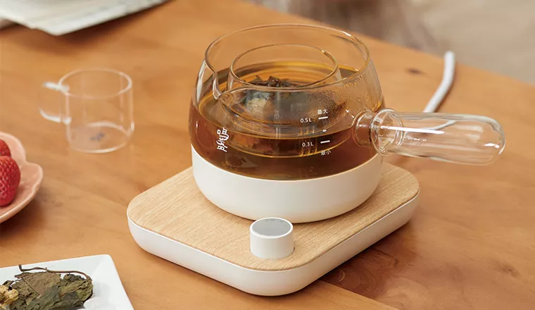 获德国红点奖的煮茶神器，三合一设计，煮倒一体，让你爱上喝茶！