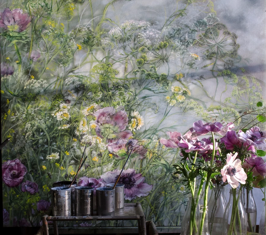 巴黎美院的天才女画家，花10年在自家的墙壁上作画，我被美哭了