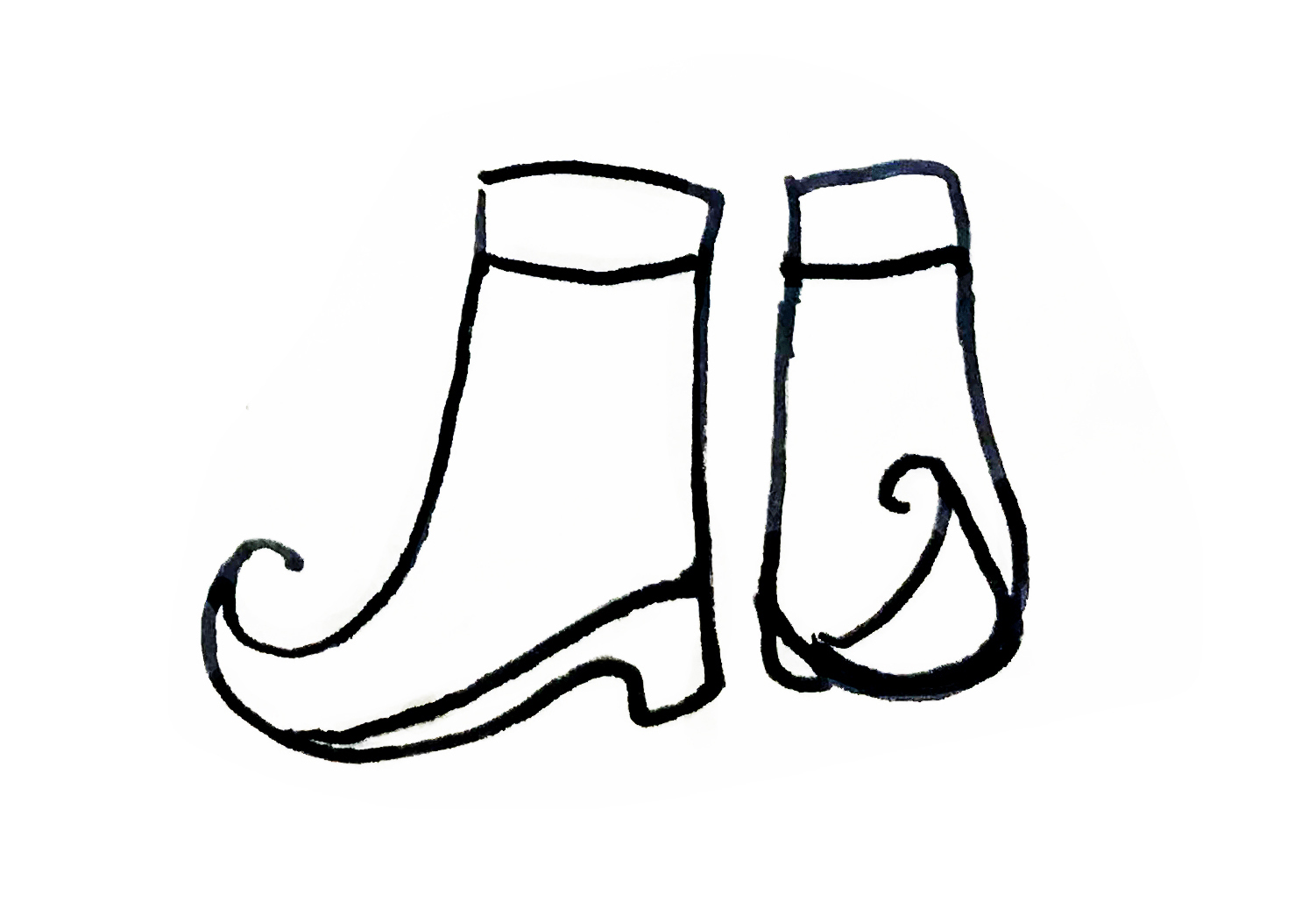 亲子简笔画鞋素材|10款鞋的画法,跟着步骤画,零基础也能学会