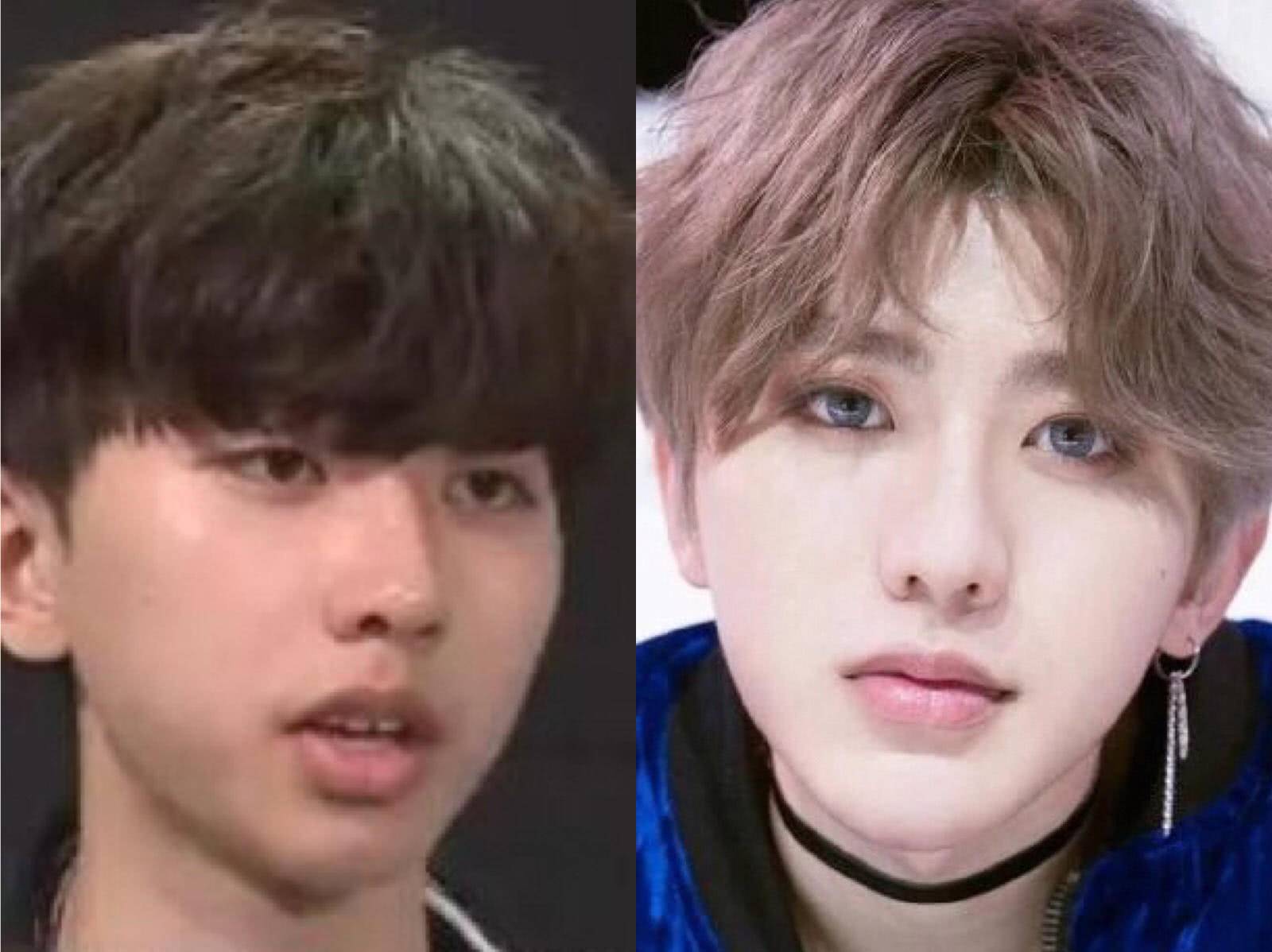 以前的刘海没有遮盖到颧骨的位置,现在的刘海遮盖住了颧骨,大家注意一