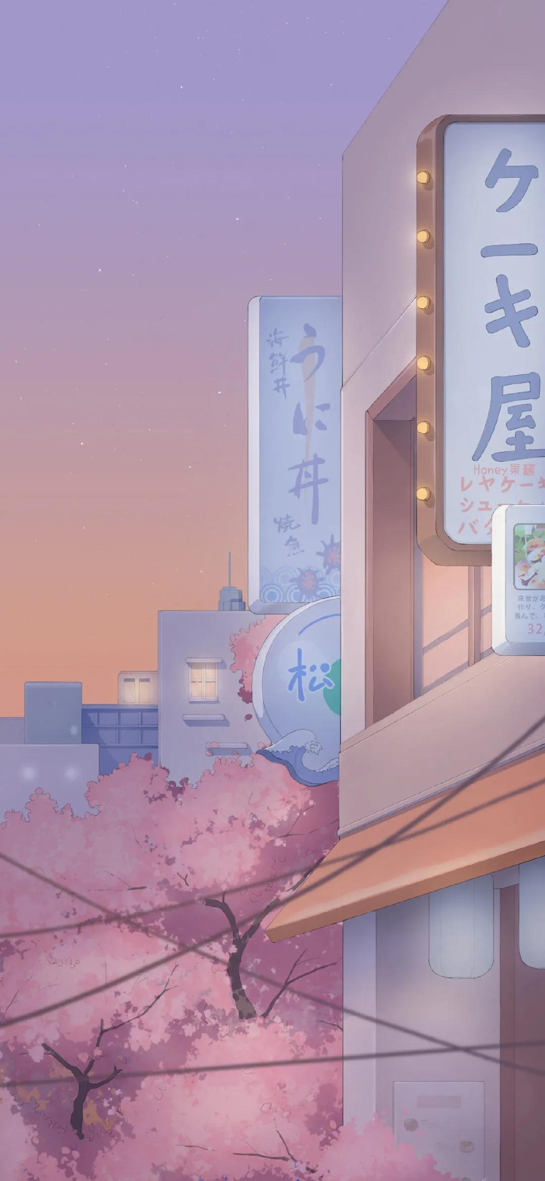 清新唯美樱花动漫风壁纸