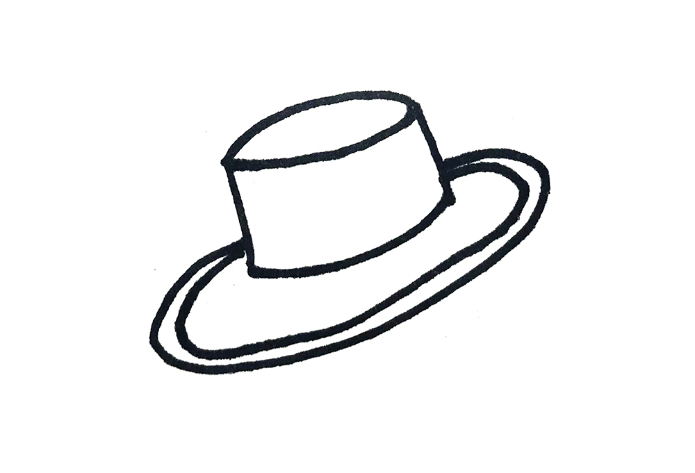 亲子简笔画帽子素材|15款卡通帽子的画法,简单易学