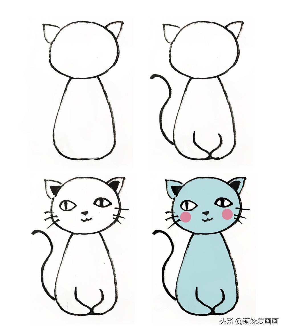 画猫素材,画猫背影(第8页)_大山谷图库