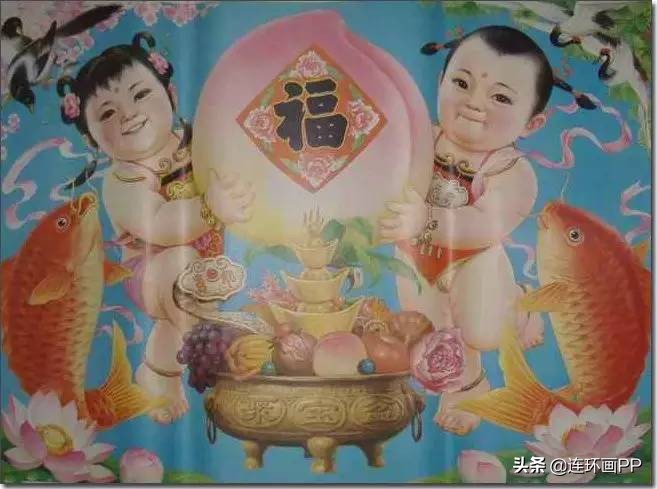 「招财纳福」年年有鱼的娃娃年画大集合，太萌太可爱了