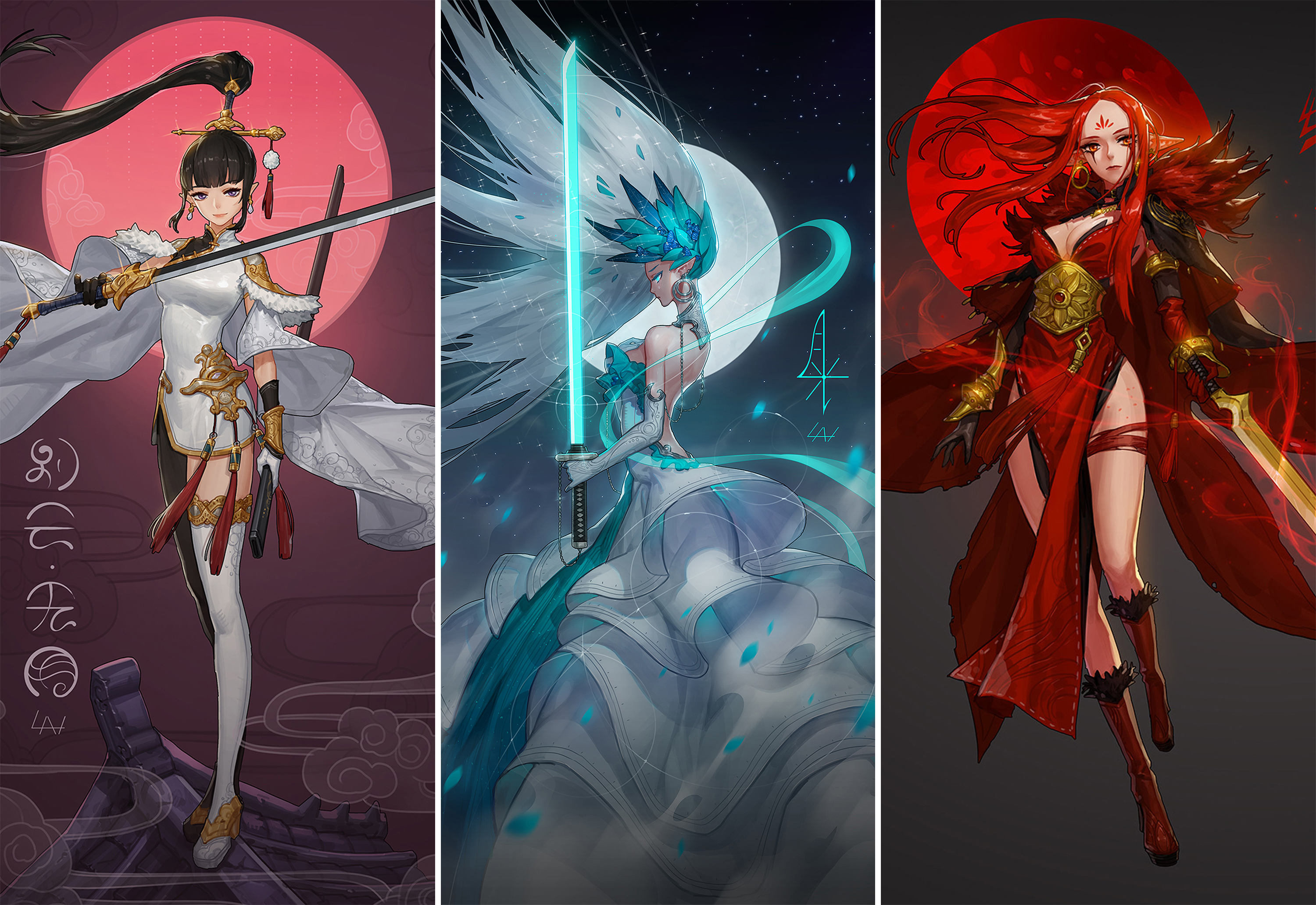 dnf曾经热血的武器你还记得么?地下城与勇士角色武器原画设定集