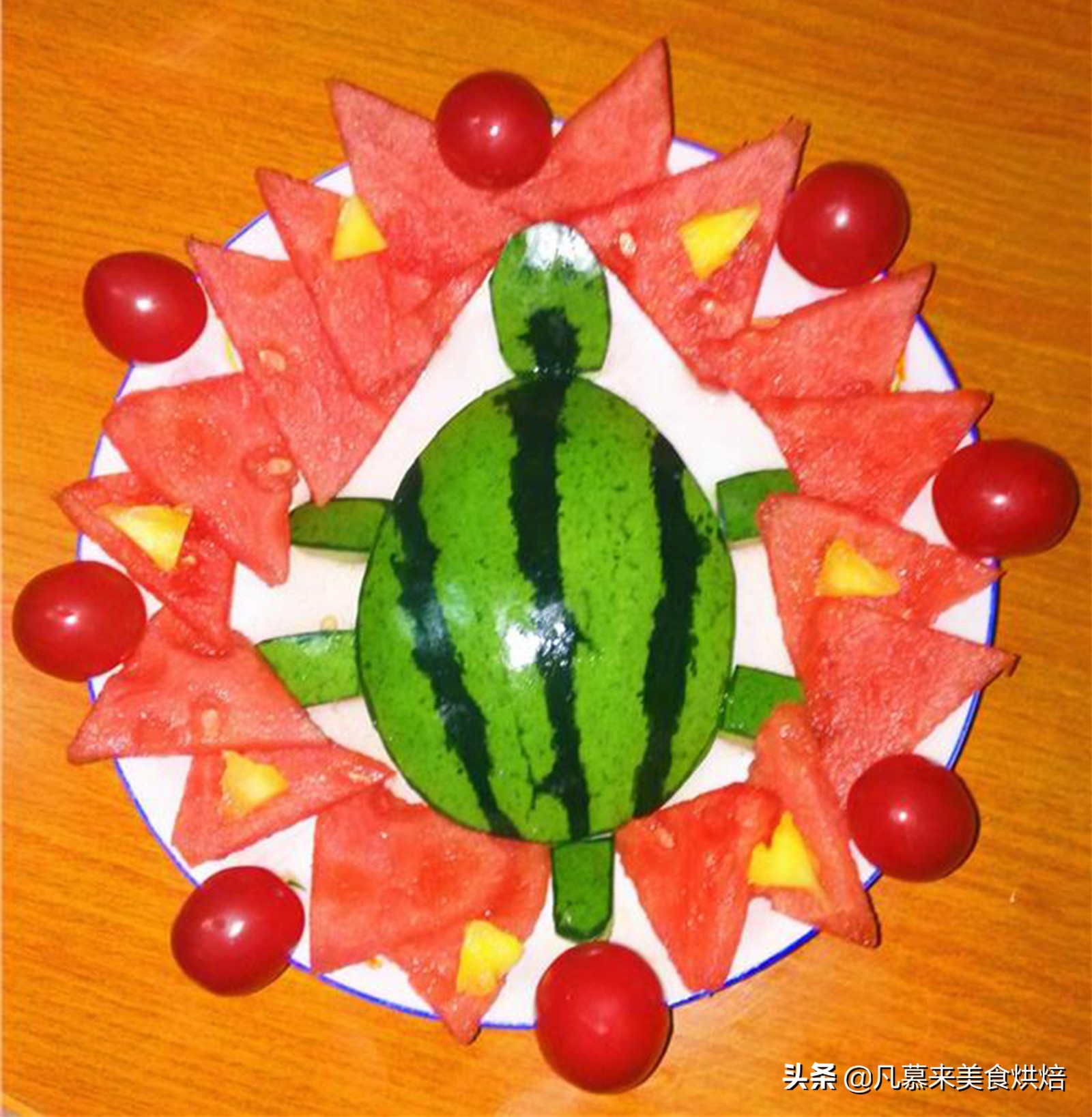 西瓜水果拼盘(5种常见水果拼盘的花样切法教程)