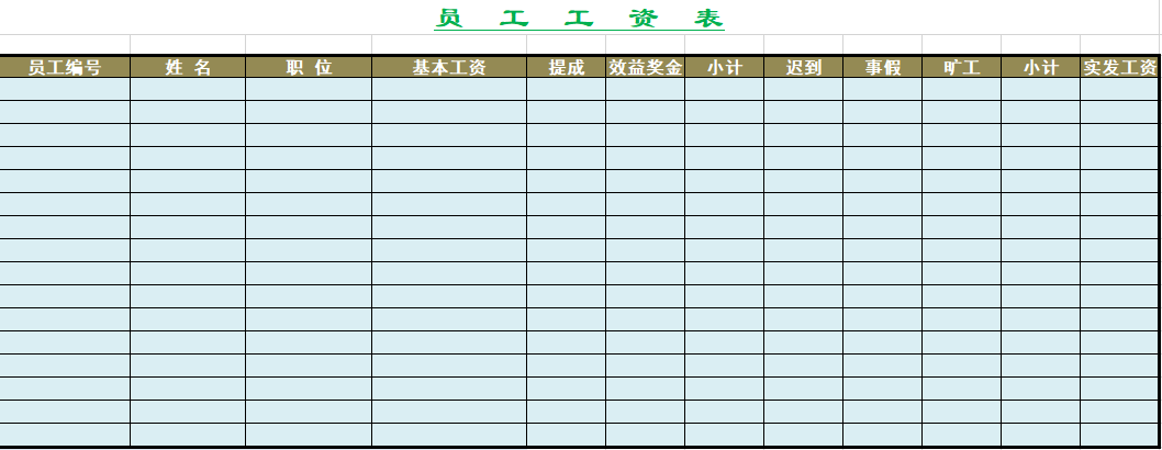 史上最牛工资表模板！自带公式，全自动生成！免费领取