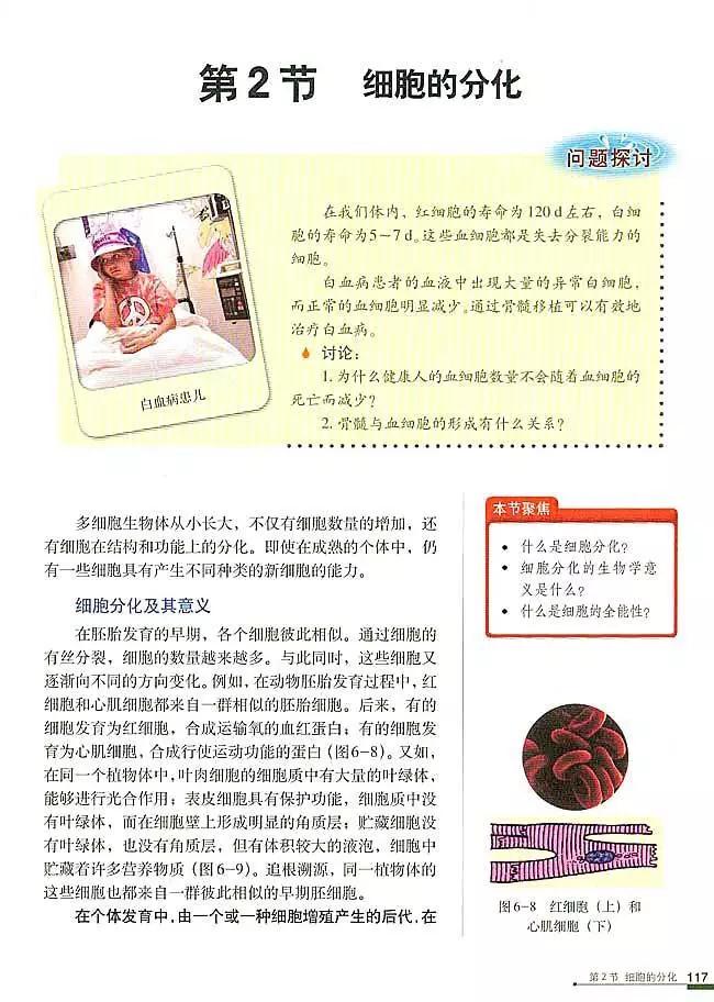 人教版高中生物（必修1）电子课本（高清版）