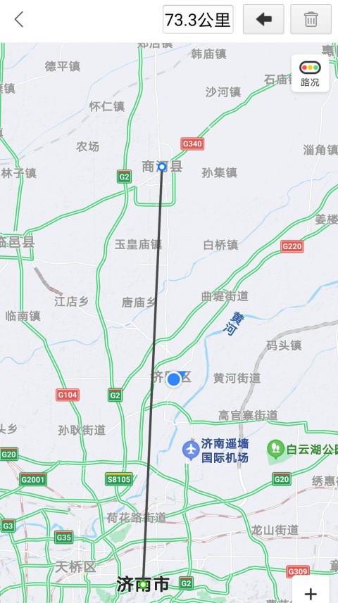 济南到潍坊多少公里（济南到各区县城区的距离）