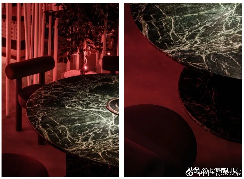 415㎡工业风韩式餐厅，这艺术灯光真是绝了