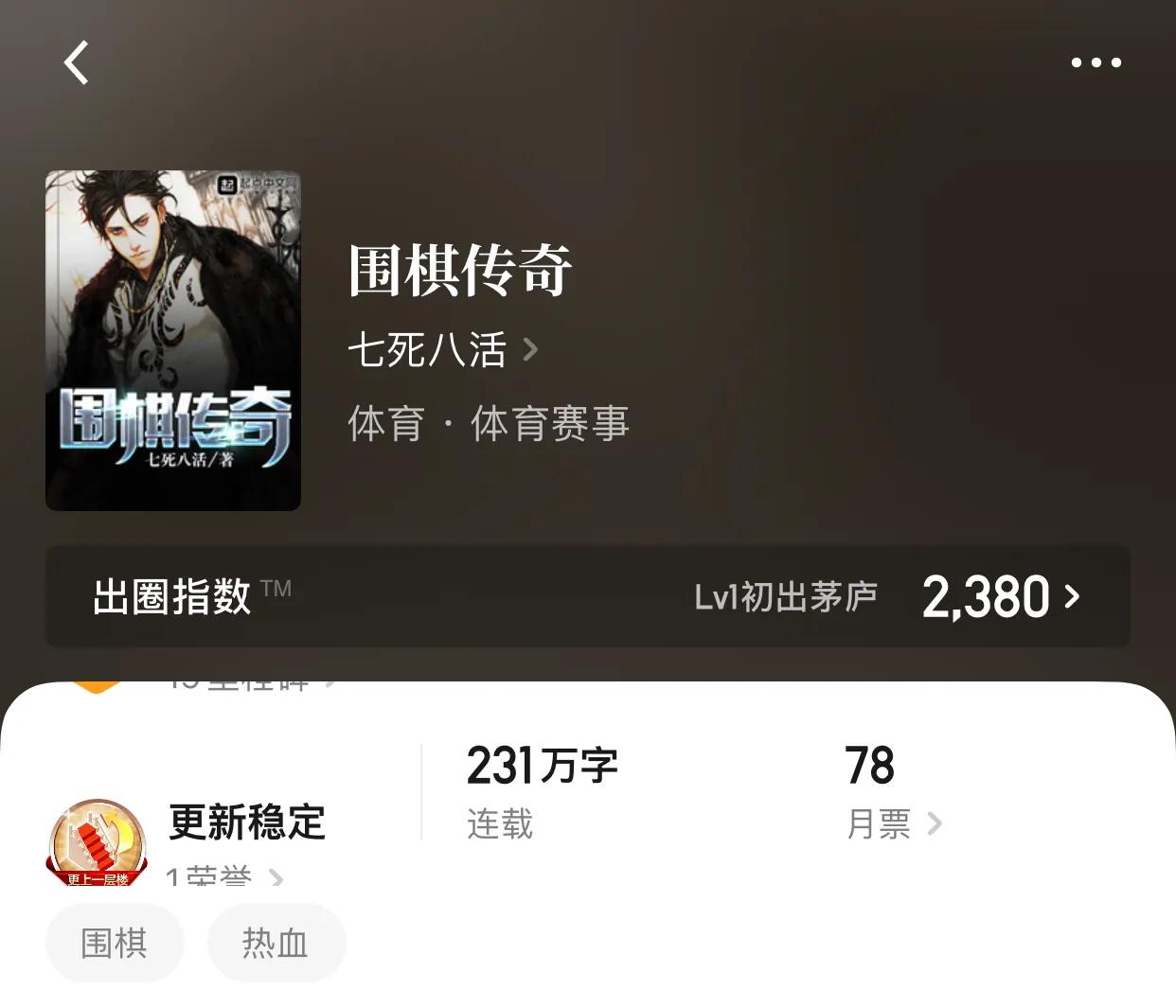 几本体育小说，一个依靠梦想而创作的分类，不管成绩如何，是英雄