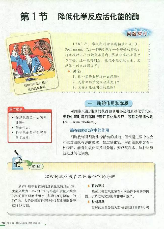 人教版高中生物（必修1）电子课本（高清版）