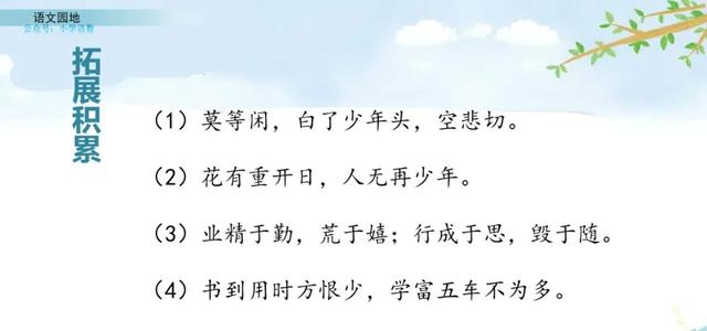 部编语文四年级下册《语文园地八》图文解读+知识点+课堂测试