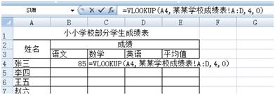 vlookup函数的使用方法（vlookup函数跨表引用）