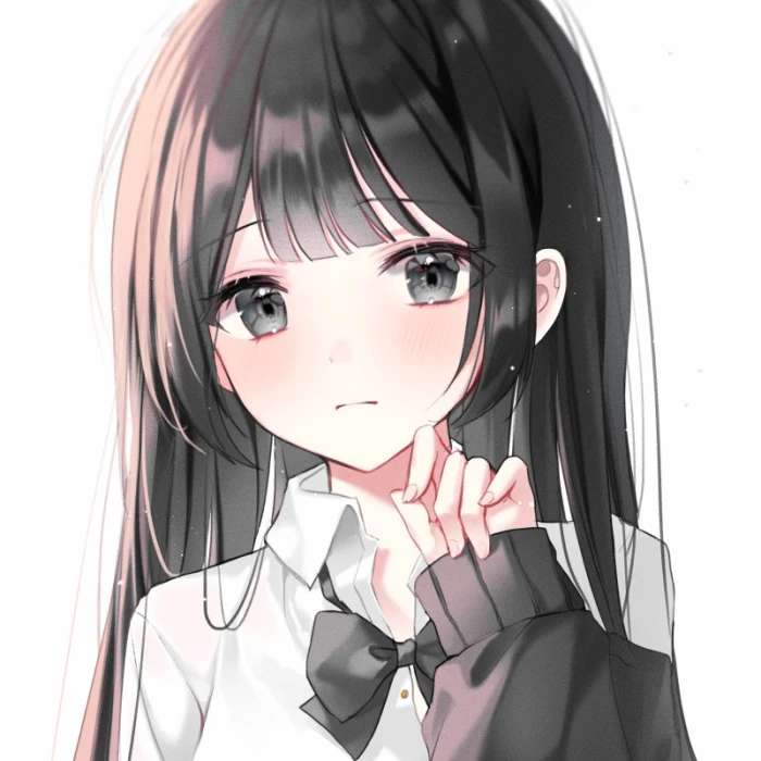 超级可爱的女生动漫头像,不过有个信念支柱似乎也不错