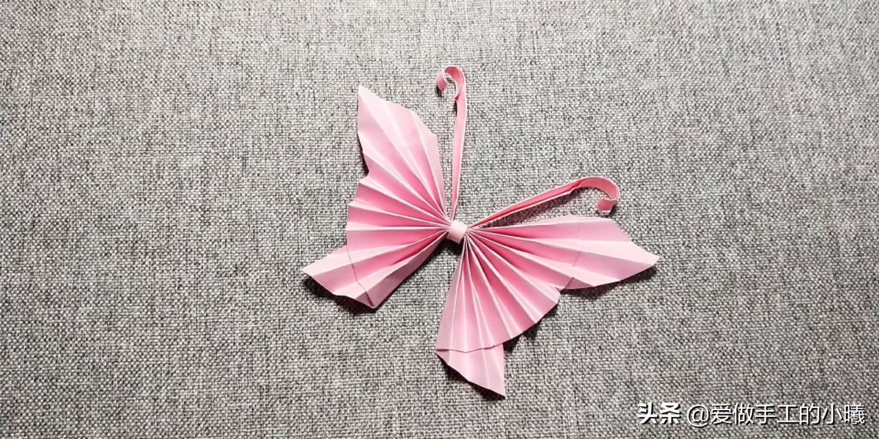 小蝴蝶折纸教程图解，可爱又好折，快学起来教小朋友哦