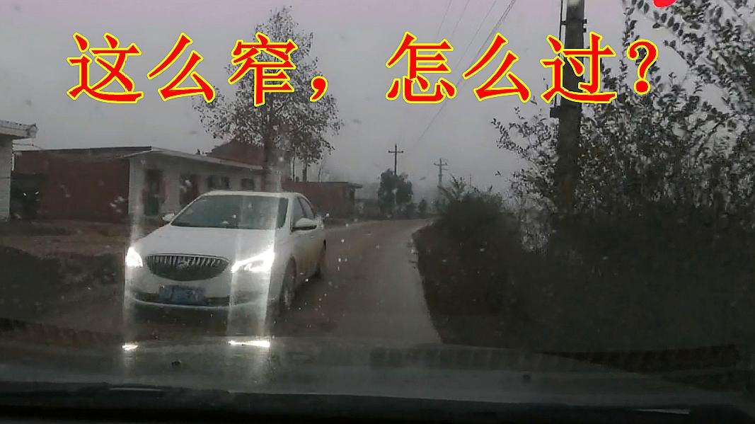 新手会车遇窄路，记住这2点，轻松判断车宽距