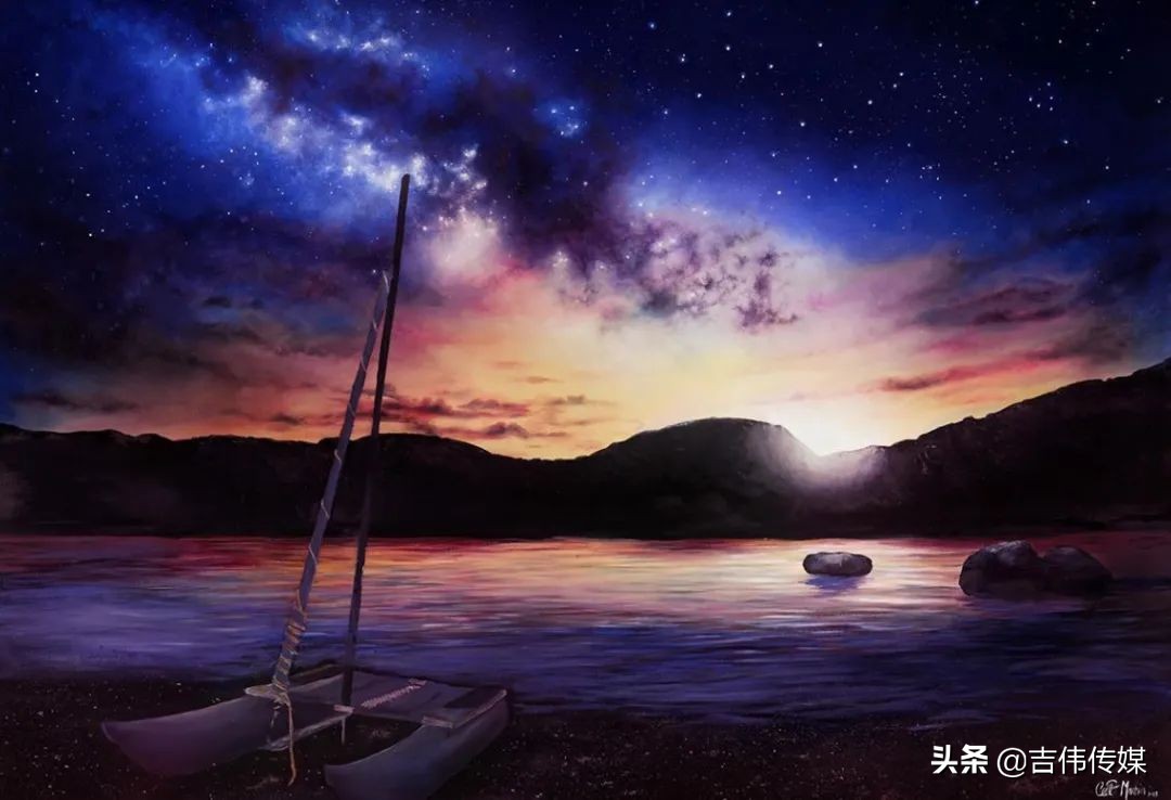 大美女艺术家笔下的浩瀚宇宙，众多围观爱好者赞不绝口