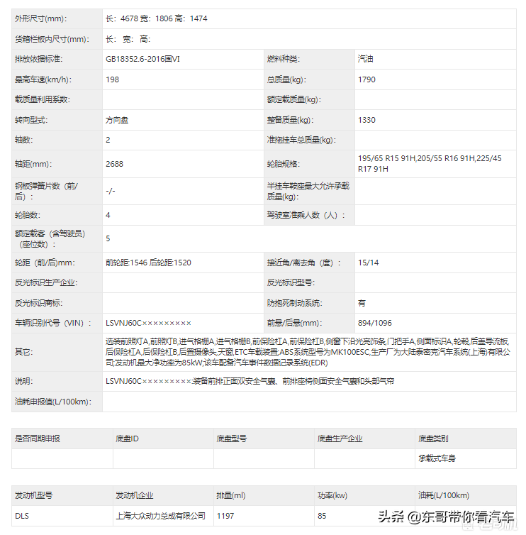 可选豪华或运动风格 新款上汽大众朗逸申报图曝光