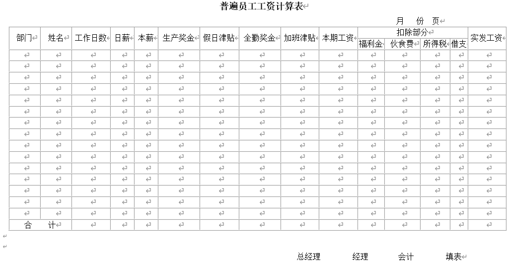 史上最牛工资表模板！自带公式，全自动生成！免费领取