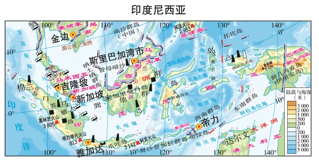 东南亚气候类型分布（东南亚组成与范围以及自然地理特征）