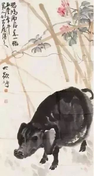 齐白石、徐悲鸿、黄胄、黄永玉、韩美林画的猪，别有意趣！
