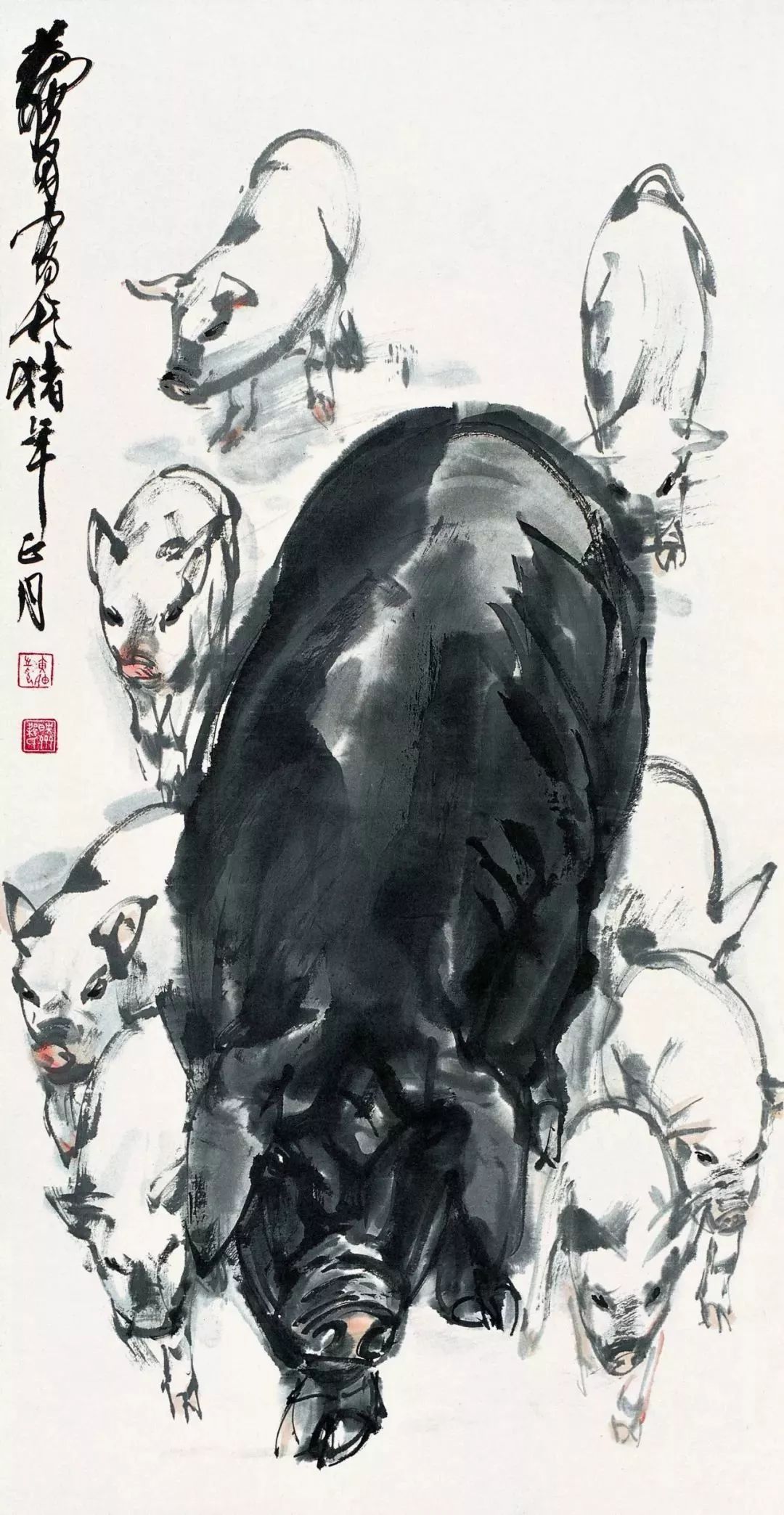 齐白石、徐悲鸿、黄胄、黄永玉、韩美林画的猪，别有意趣！