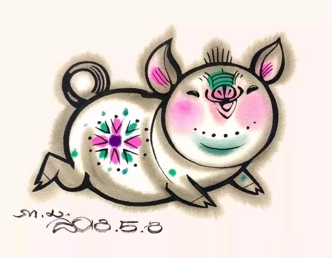 齐白石、徐悲鸿、黄胄、黄永玉、韩美林画的猪，别有意趣！