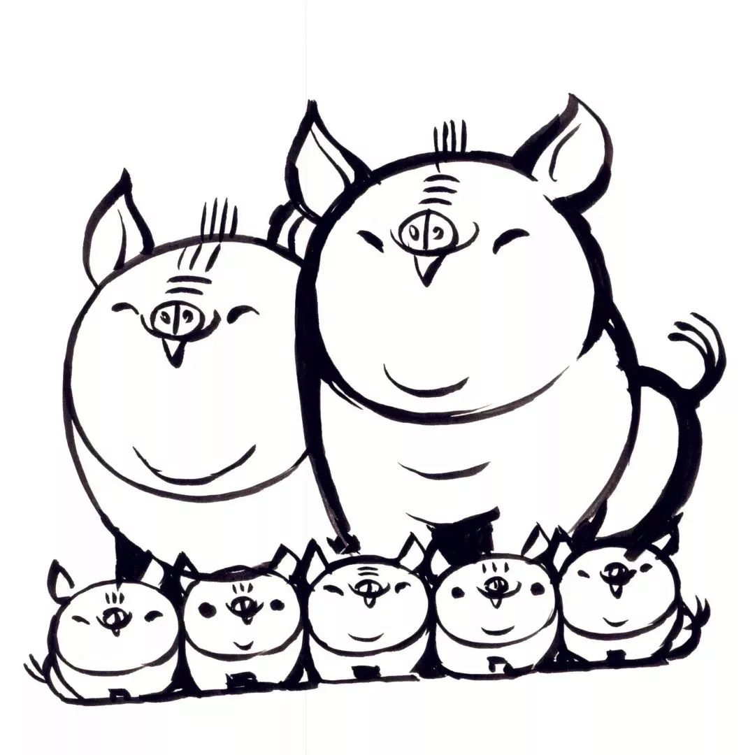 齐白石、徐悲鸿、黄胄、黄永玉、韩美林画的猪，别有意趣！