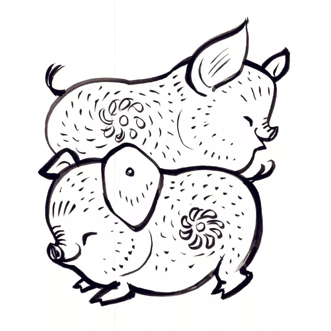 齐白石、徐悲鸿、黄胄、黄永玉、韩美林画的猪，别有意趣！