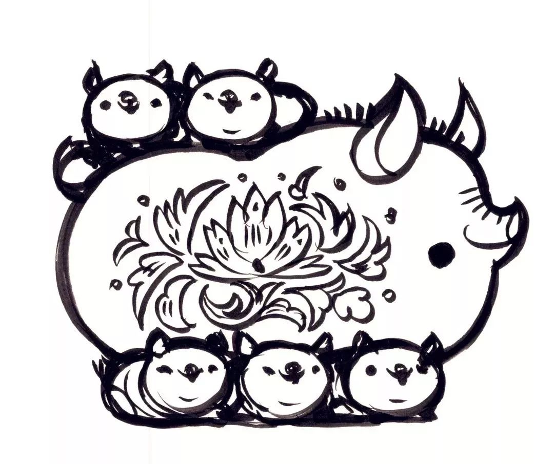 齐白石、徐悲鸿、黄胄、黄永玉、韩美林画的猪，别有意趣！