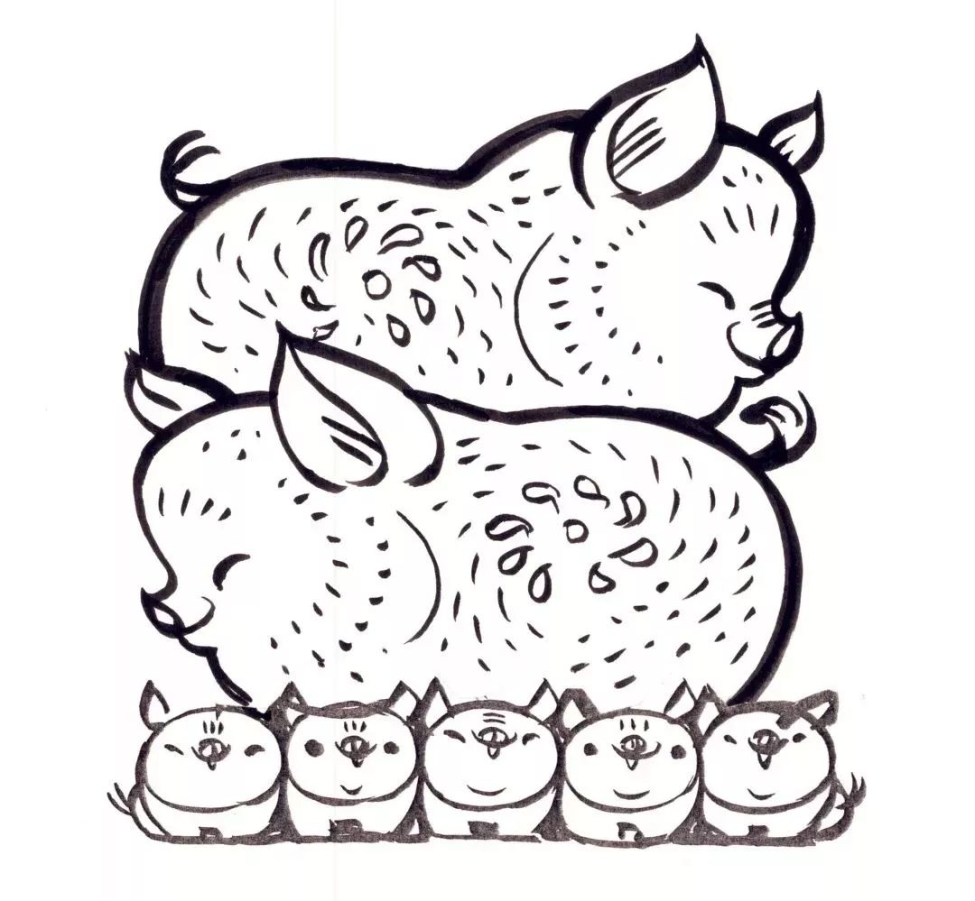 齐白石、徐悲鸿、黄胄、黄永玉、韩美林画的猪，别有意趣！