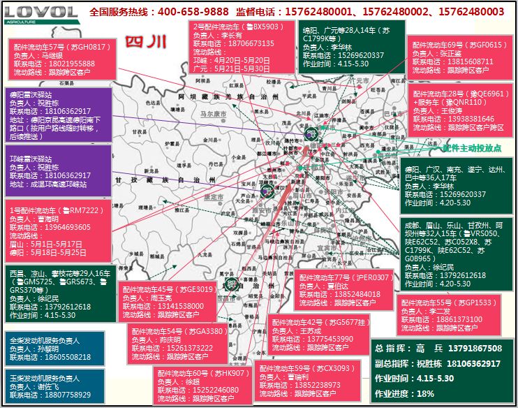 好为机手着想：雷沃阿波斯三夏服务资源图（5.11—5.17）