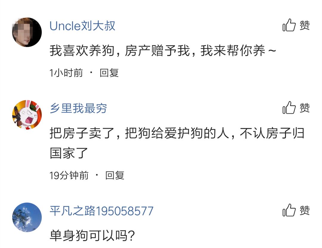 女子将遗产留给狗,