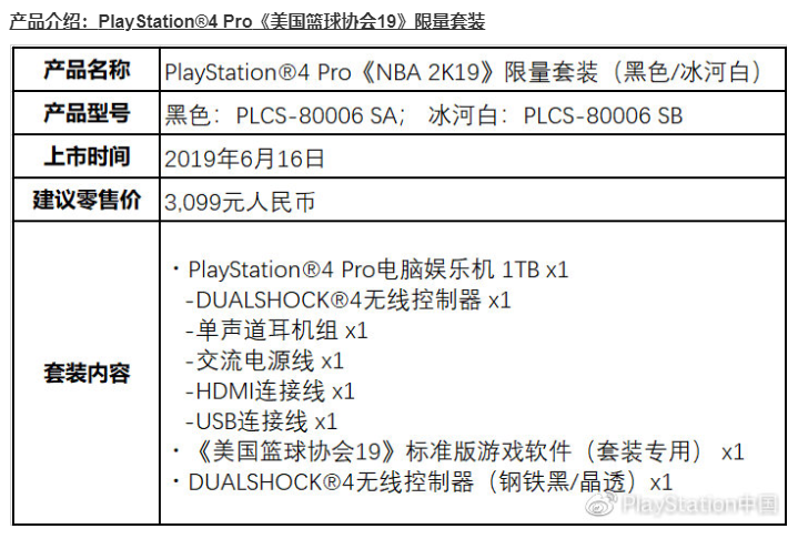 ps4美版nba游戏有哪些(《NBA 2K19》PS4 pro国行珍藏版18日上架 售价3099元)