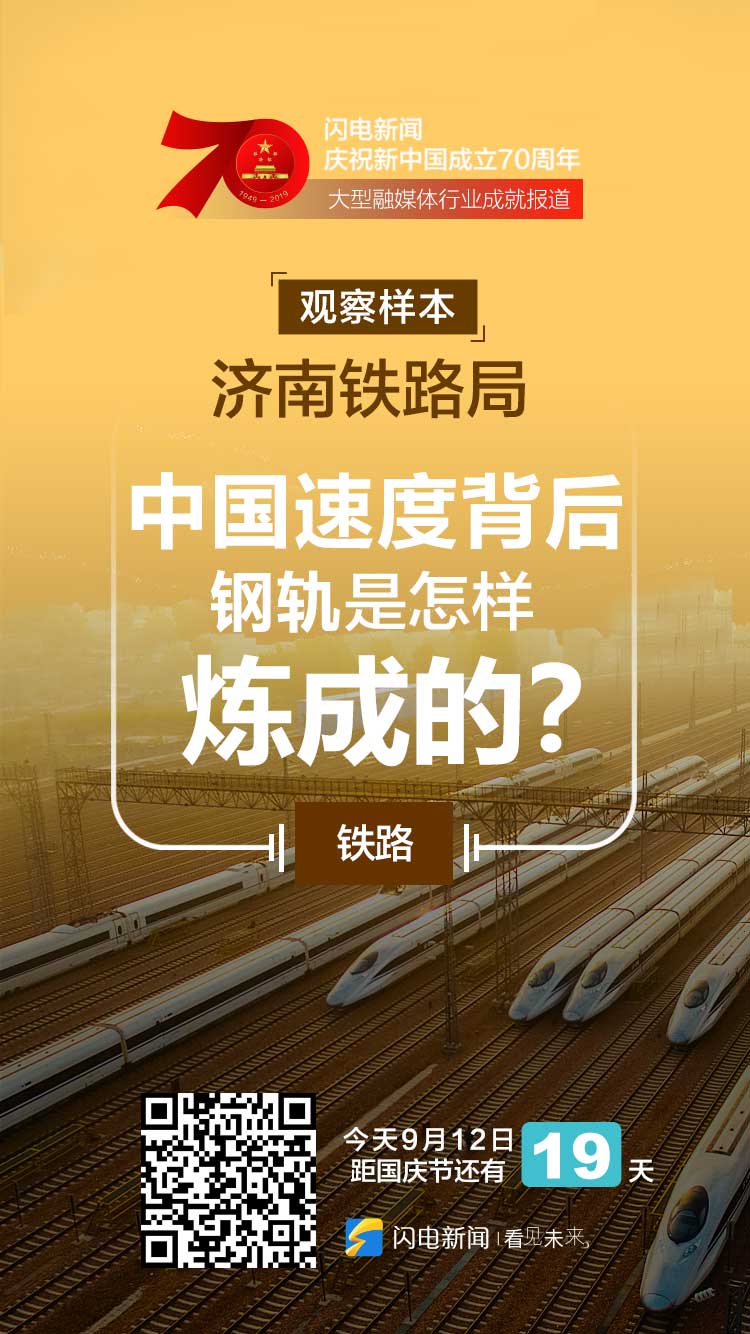 「壮丽70年 奋斗新时代」济南铁路局：中国速度背后，钢轨是怎样焊成的？