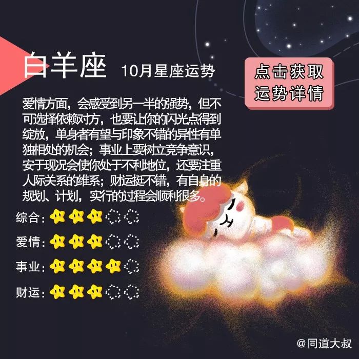 10月十二星座运势分析