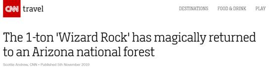 “魔法石”？美国森林公园1吨重巨石消失一个月后“神秘”回归