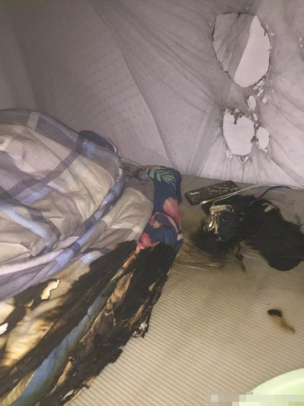 充电宝在床上自燃,惊魂一幕就发生在大学宿舍