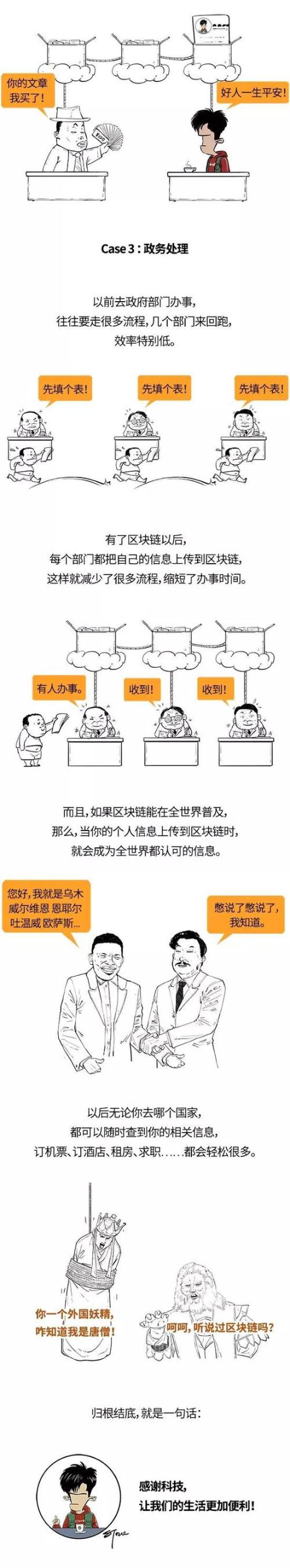 新华社科普漫画刷屏：一分钟看懂区块链