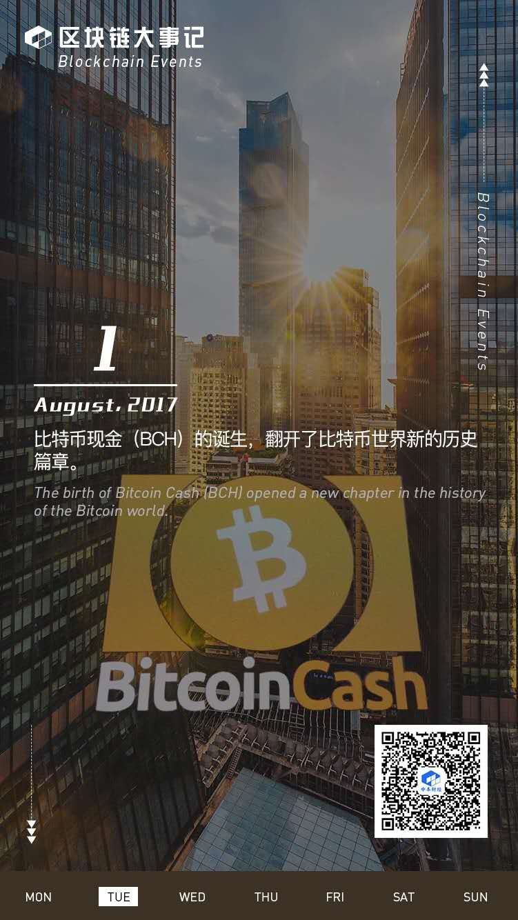 《区块链大事记》第57集：比特币现金(BCH)诞生