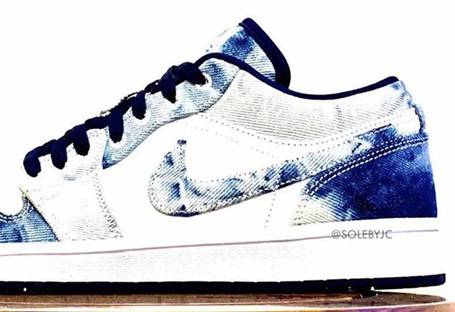 独特褪色效果！水洗单宁 Air Jordan 1 Low 实物曝光