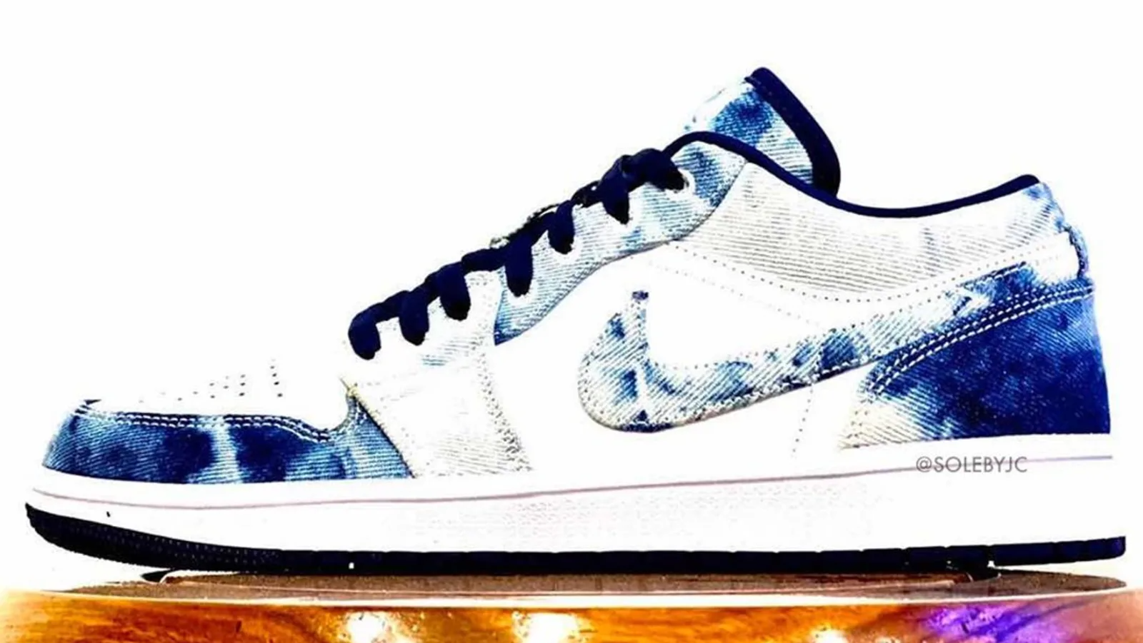 独特褪色效果！水洗单宁 Air Jordan 1 Low 实物曝光