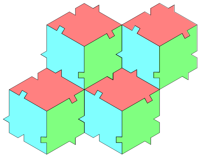 镶嵌画中的数学04:特殊四边形的密铺(二)