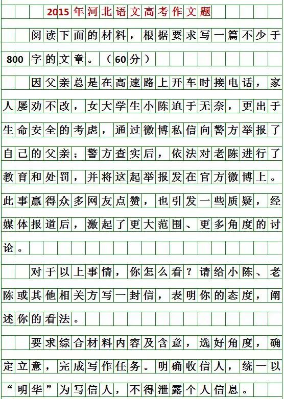 最新！2020河北高考作文题目出炉！你会怎么写？（附历届高考作文题）